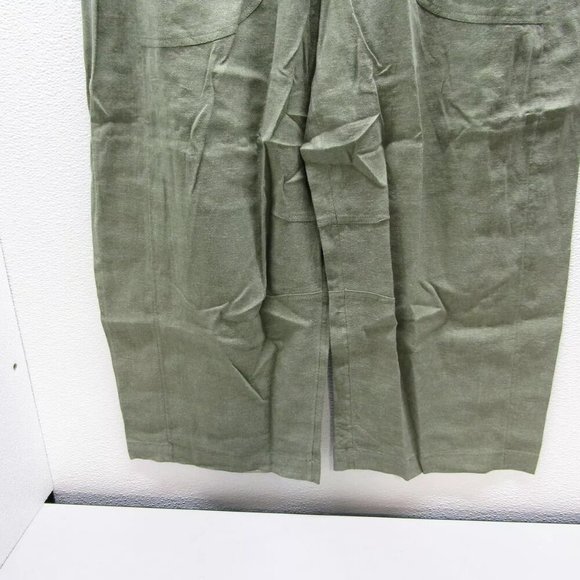 NEW PILCRO Womens The Izzie Relaxed Pull-On Wide Leg Pants Size SP Holly Green - Picture 4 of 13